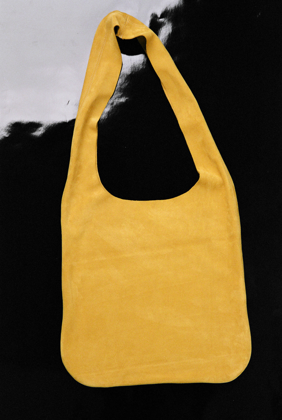 tote suede medium lemon