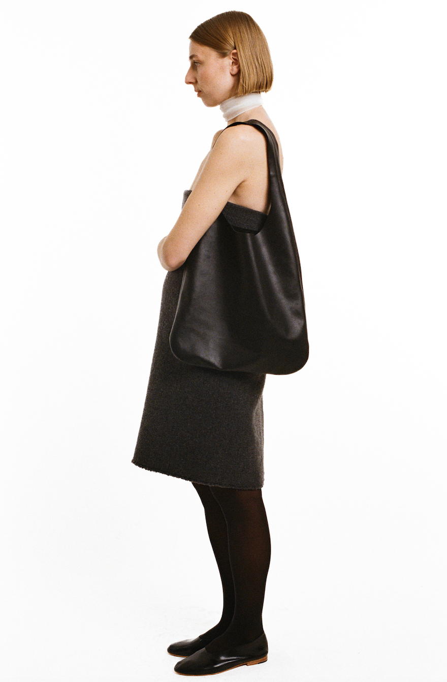 shoulder tote nero