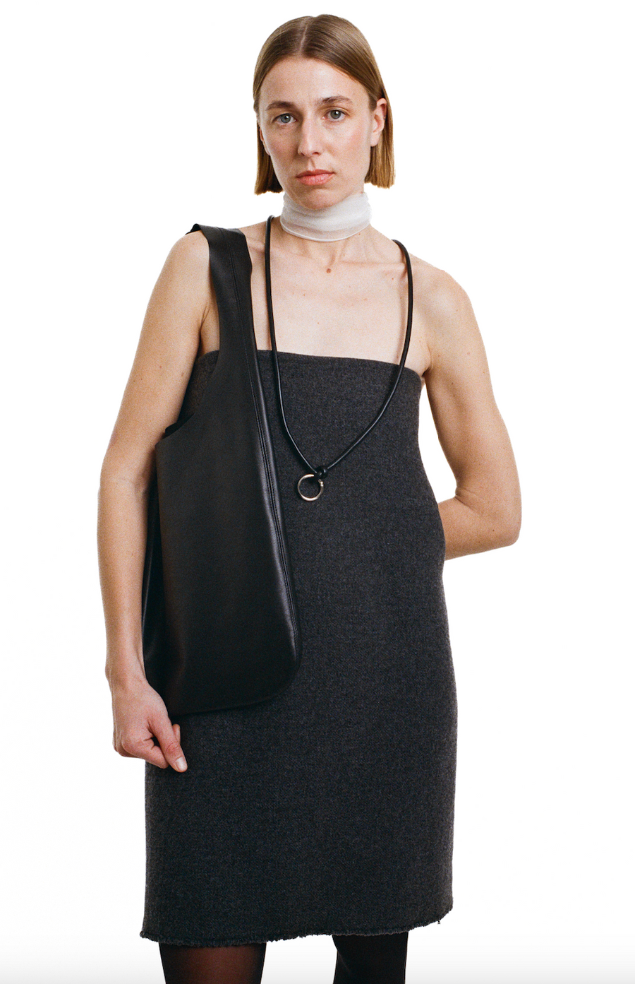 shoulder tote nero